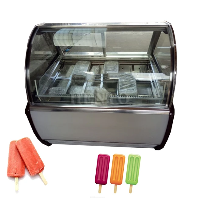 Zamrażarka gelato z blatami